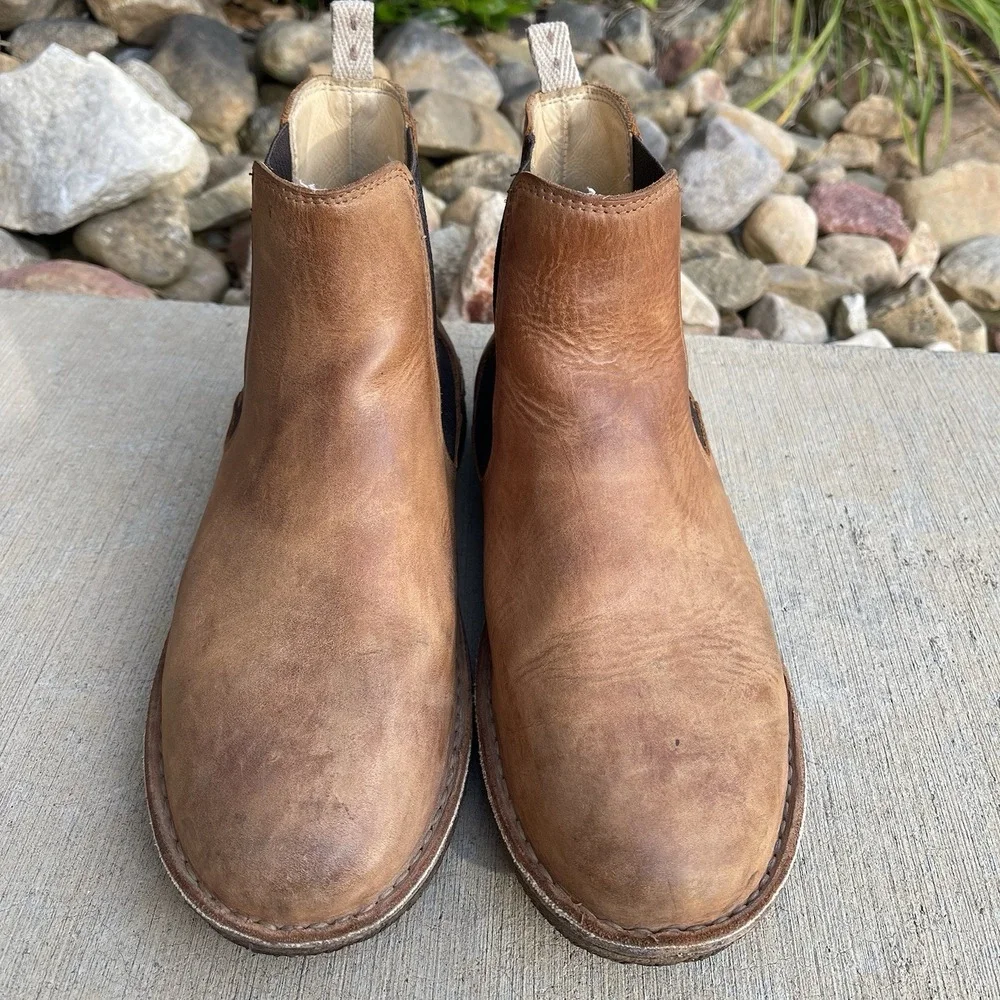 Astorflex Bitflex Chelsea Boots Brown Nubuck Italian Men's Size EU 42 US 9